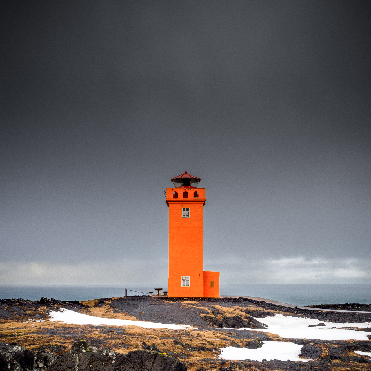 Svörtuloft Lighthouse, Öndverðarnes, Iceland.