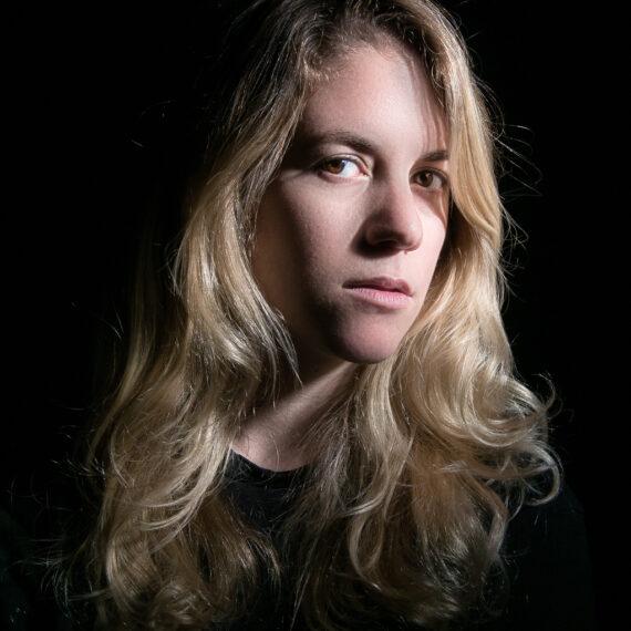Studio portrait of Chelsea Beck.