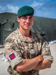 Humanitarian aid photography: Corporal Kieron Hopkins of 54 Commando Squadron, 24 Commando Royal Engineers, deployed to the Caribbean in September 2017 to support humanitarian aid work after hurricanes Irma and Jose. Cpl Hopkins was based in Anguilla and the British Virgin Islands, where he helped manage a fleet of vehicles to distribute humanitarian aid to people left homeless by the storms. Cpl Evans also worked with local contractors and fellow commando engineers to help re-roof schools so that children could return to their classrooms.
